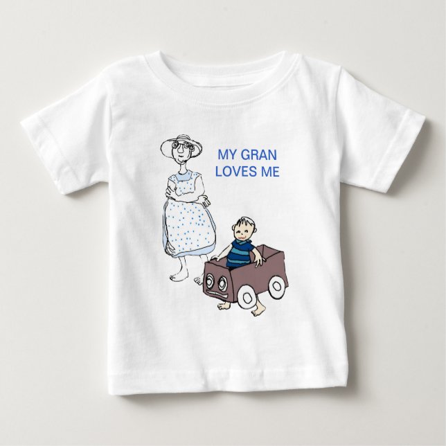 T-shirt Pour Bébé Gran m'aime (Devant)