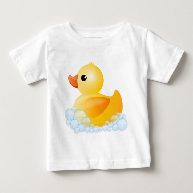 T-shirt Pour Bébé Grand canard jaune (Devant)