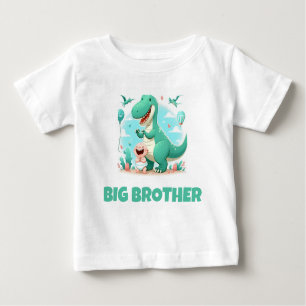 T-SHIRT POUR BÉBÉ GRAND FRÈRE ENFANTS BÉBÉ AVEC T-REX