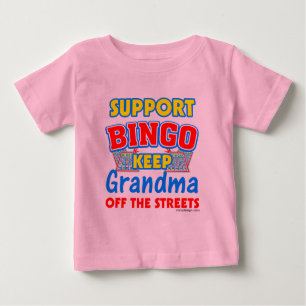 T-shirt Pour Bébé Grand-maman de bingo-test de soutien