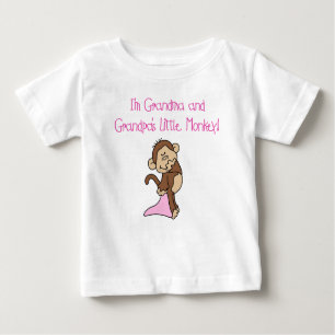T-shirt Pour Bébé Grand-maman et singe de grand-papas petit