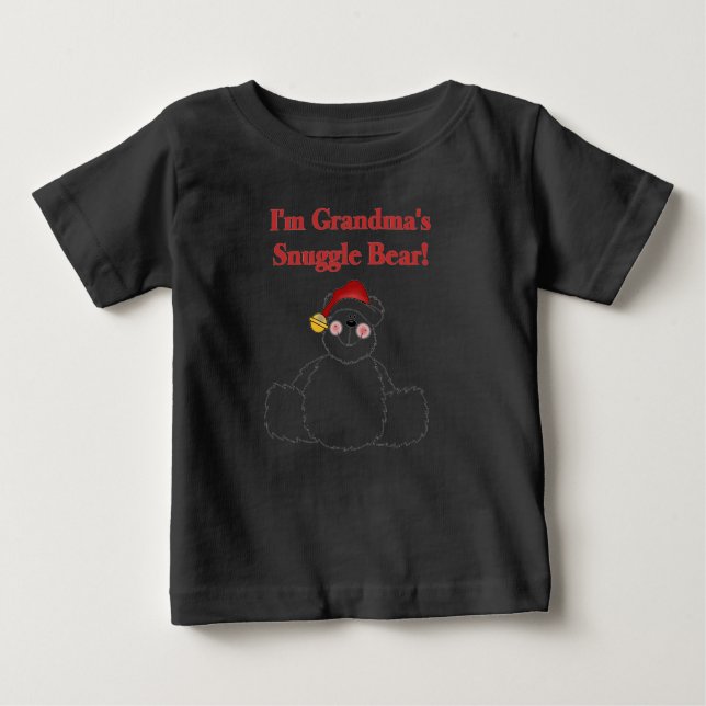 T-shirt Pour Bébé Grand-mère en dupe de l'ours Noël à grand-mère (Devant)