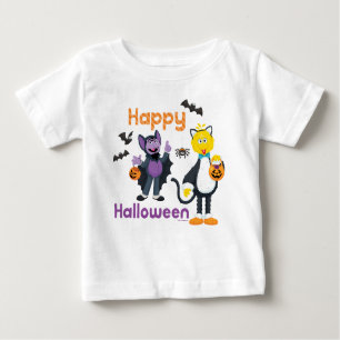 T-shirt Pour Bébé Grand oiseau et nombre Joyeux Halloween