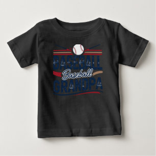 T-shirt Pour Bébé Grand-père de baseball vintage