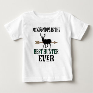 T-shirt Pour Bébé Grand-père de la chasse aux cerfs est le meilleur