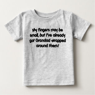 T-shirt Pour Bébé Grand-père est encerclé !