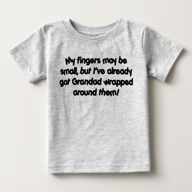 T-shirt Pour Bébé Grand-père est encerclé ! (Devant)