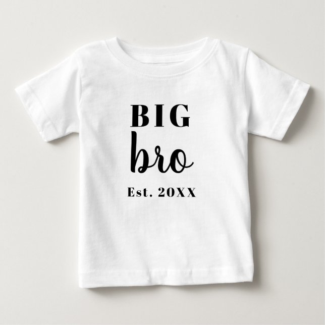 T-shirt Pour Bébé Grande année Bro (Devant)