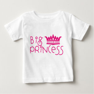 T-shirt Pour Bébé Grande princesse avec la chemise de grande soeur