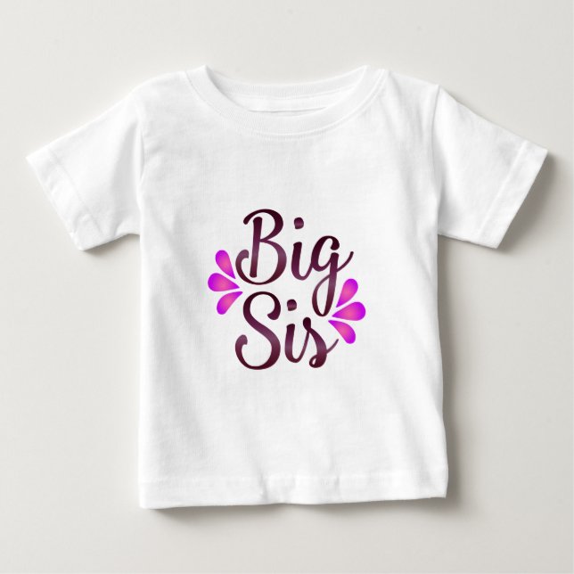 T-shirt Pour Bébé Grande Sœur (Devant)