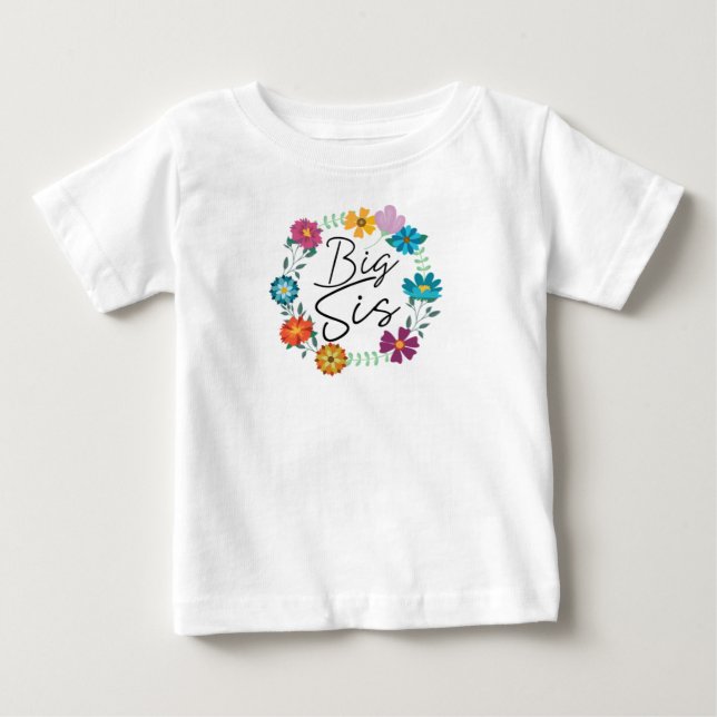 T-SHIRT POUR BÉBÉ GRANDE SŒUR (Devant)