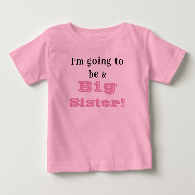 T-shirt Pour Bébé Grande Sœur (Devant)