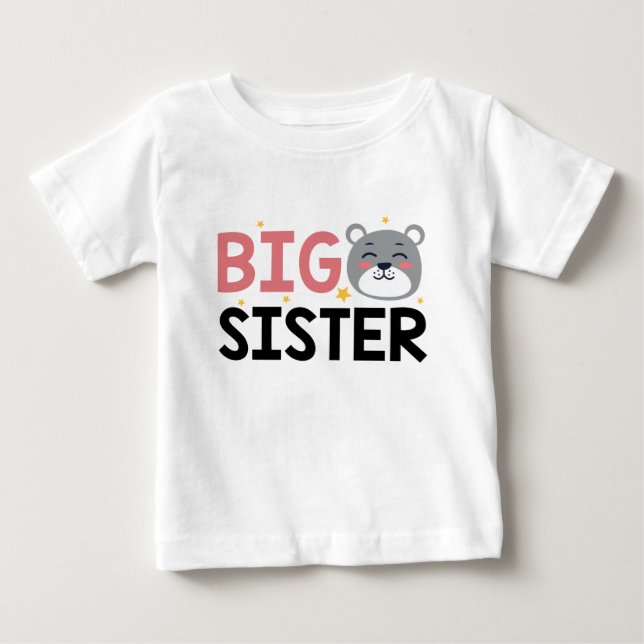 T-shirt Pour Bébé Grande Sœur (Devant)