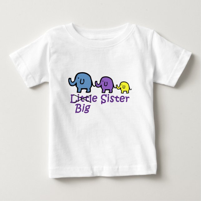 T-shirt Pour Bébé Grande soeur (Devant)