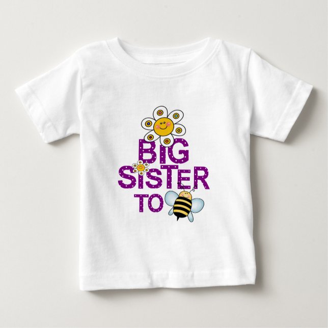 T-shirt Pour Bébé Grande Soeur À Être ! (Devant)