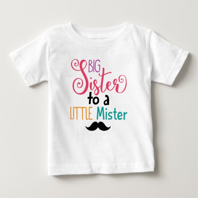 T-shirt Pour Bébé Grande Soeur À Une Petite Chemise (Devant)