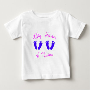 T-shirt Pour Bébé Grande soeur des garçons jumeaux
