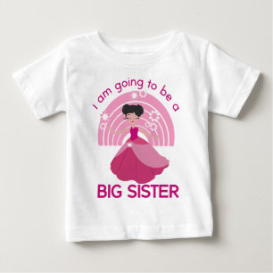 T-shirt Pour Bébé Grande soeur Princesse