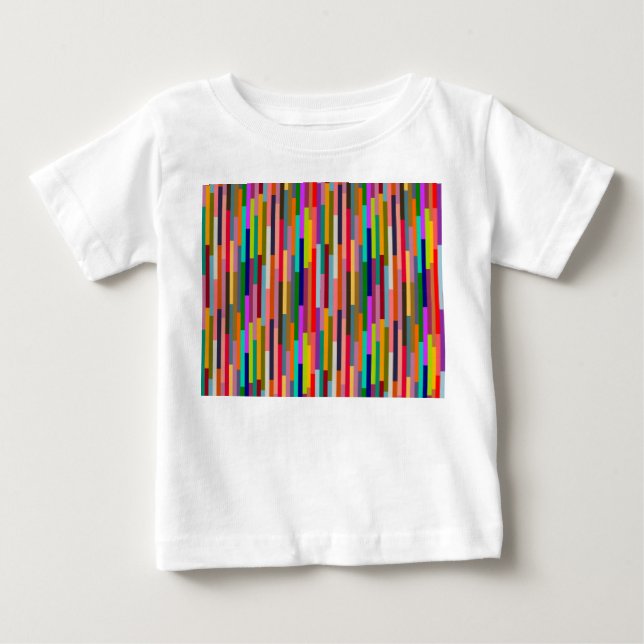 T-shirt Pour Bébé Grandes Couleurs Minces (Devant)
