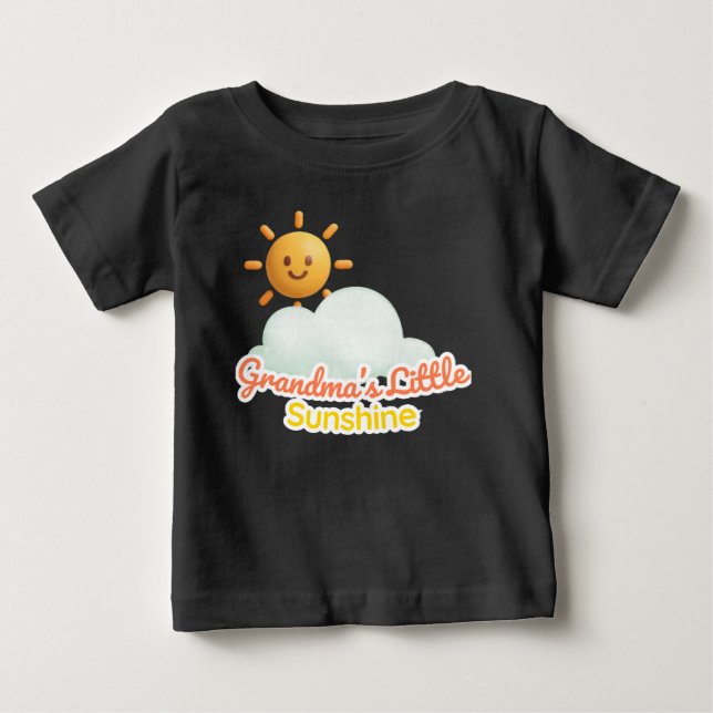 T-shirt Pour Bébé Grandma’s Little Sunshine (Devant)