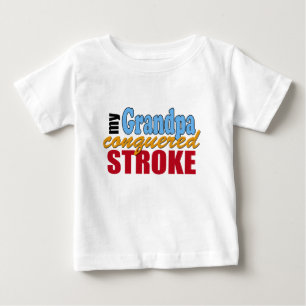 T-shirt Pour Bébé Grandpa Stroke Survivor