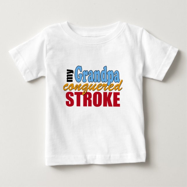 T-shirt Pour Bébé Grandpa Stroke Survivor (Devant)
