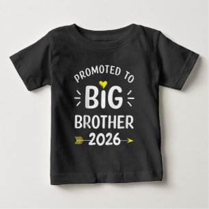 T-shirt Pour Bébé Grands Frères 2026 Promus Grand Frère 2026