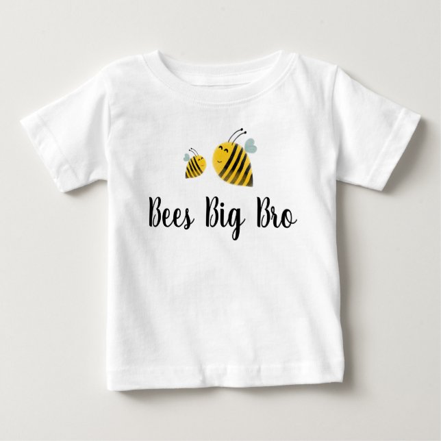 T-shirt Pour Bébé Grands Frères Bumble Bee (Devant)