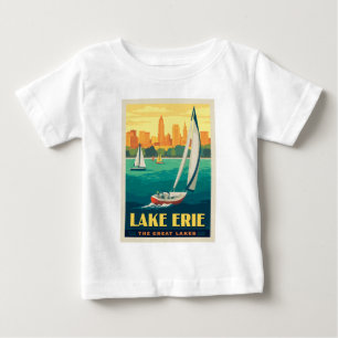 T-shirt Pour Bébé Grands Lacs   Lac Érié