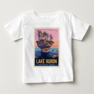 T-shirt Pour Bébé Grands Lacs   Lac Huron