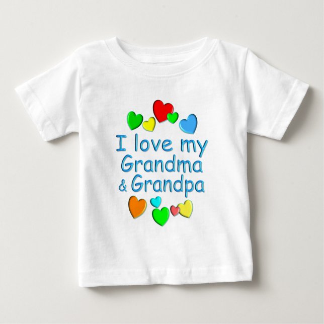 T-shirt Pour Bébé Grands-parents (Devant)