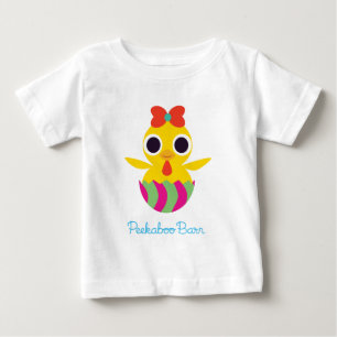 T-shirt Pour Bébé Grange semi-transparente Pâques   Bayla le poussi
