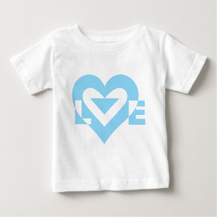 T-shirt Pour Bébé Graphique d'amour cool, Bleu