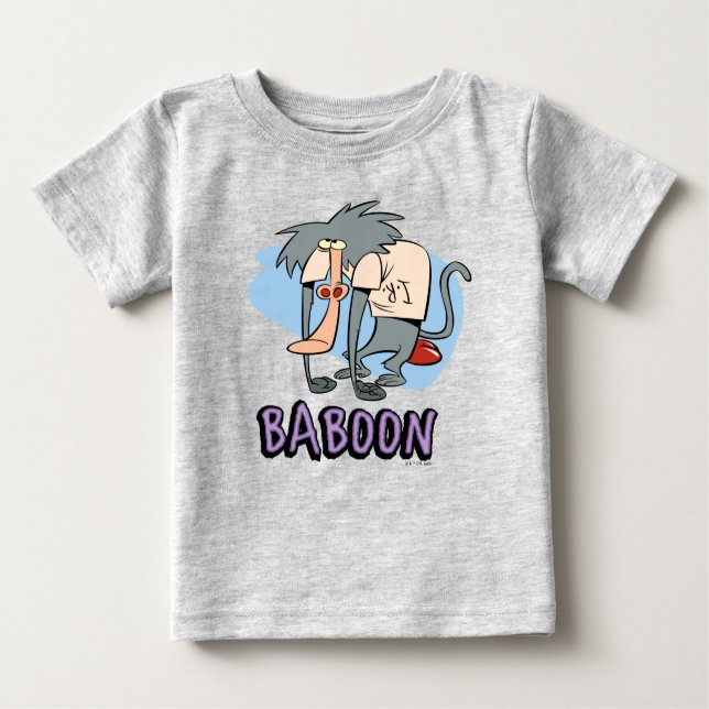 T-shirt Pour Bébé Graphique de caractères I.R. Baboon (Devant)
