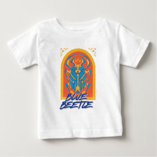 T-shirt Pour Bébé Graphique de Talavera de scarabée bleu
