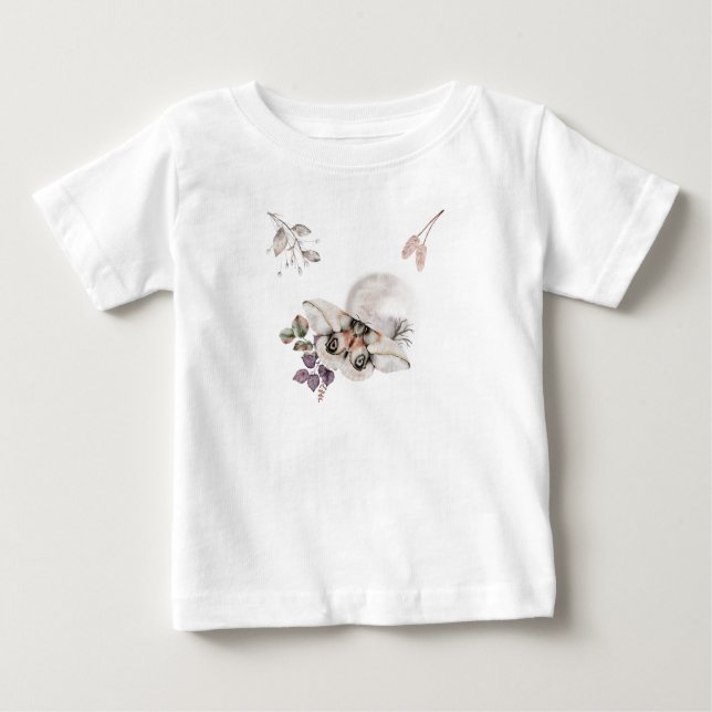 T-shirt Pour Bébé Graphique Moonlit Moth (Devant)