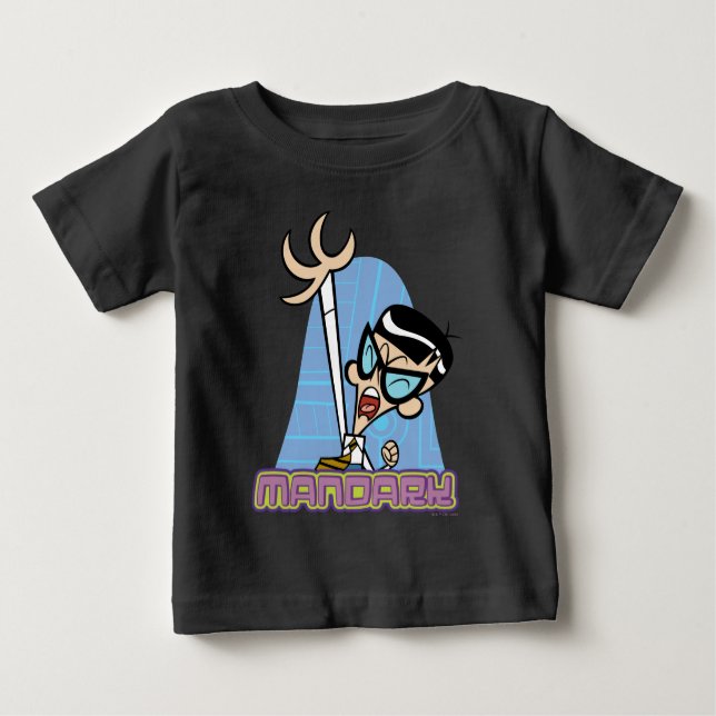 T-shirt Pour Bébé Graphique Nom de caractère Mandark (Devant)