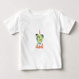 T-shirt Pour Bébé Graphismes Karate Kat Je t'aime papa