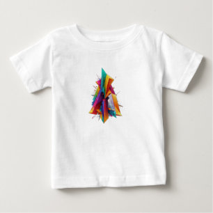 T-shirt Pour Bébé Gras et dynamique "ANANT RAM BOSS" 3D géométrique
