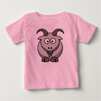 T-shirt Pour Bébé Gray chèvre rameper pour les nouveaux bébés