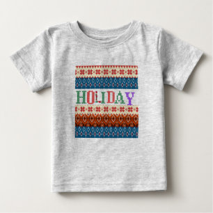 T-shirt Pour Bébé Gray Holiday Baby