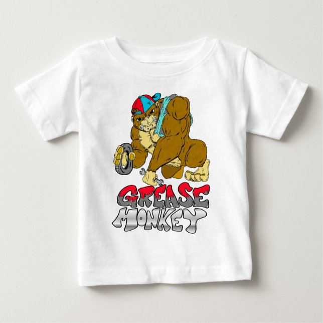 T-shirt Pour Bébé Grease singe (Devant)