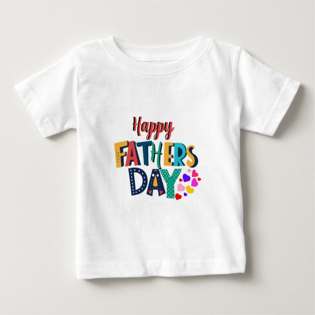 T-shirt Pour Bébé Great Father's Day (Devant)
