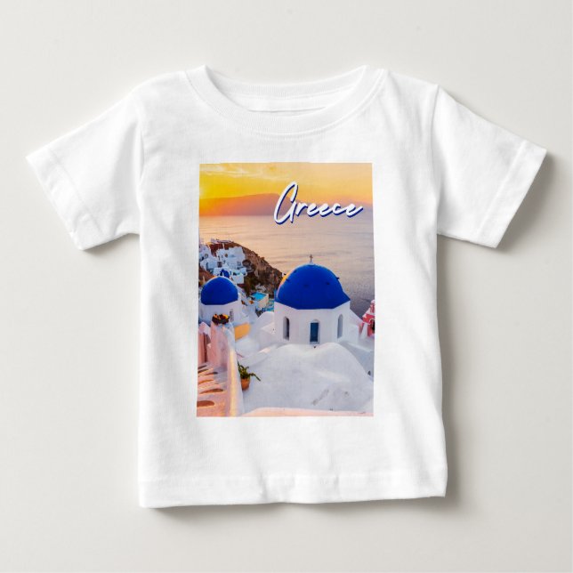 T-shirt Pour Bébé Grèce (Devant)