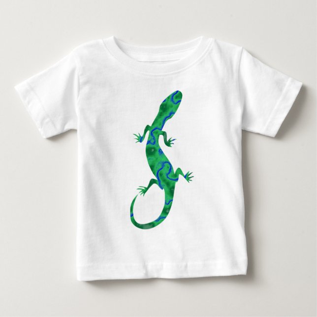 T-shirt Pour Bébé Green Gecko (Devant)