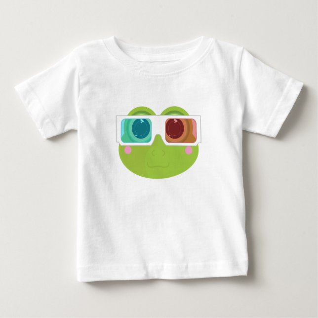 T-shirt Pour Bébé Grenouille 3D (Devant)