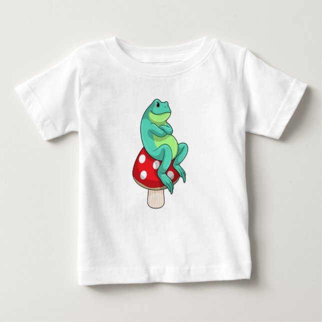 T-shirt Pour Bébé Grenouille au champignon (Devant)