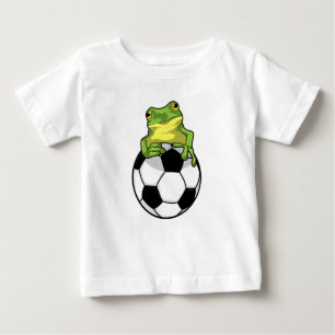 T-shirt Pour Bébé Grenouille avec balle de football