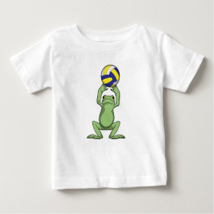 T-shirt Pour Bébé Grenouille avec volleyball