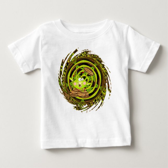 T-shirt Pour Bébé Grenouille-Cookie (Devant)